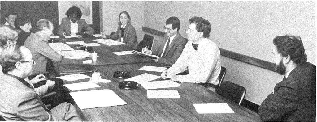 bout de papier Advisory Team — From left: Fred McEvoy, Don Page, Richard Belliveau, Christine Manseau, Russell Davidson, Nesta Scott-Hankey, Debbie Donaldson, Allan Kessel, Colin Robertson, George Haynal. Absent: David Malone, Christian Sarrazin, Linda McDonald.