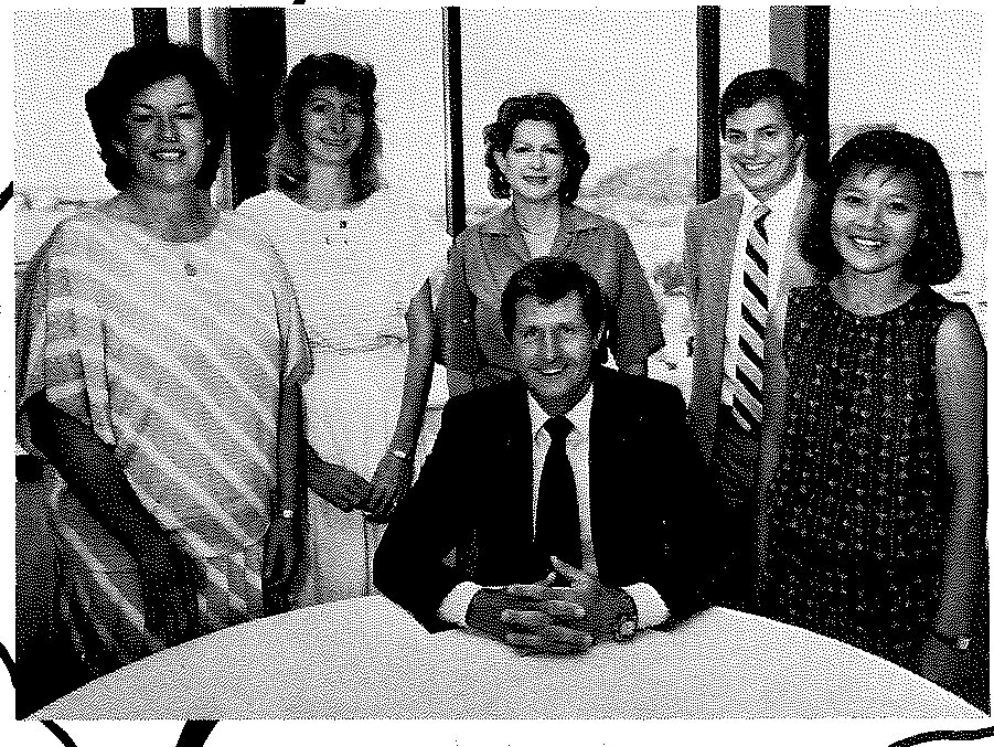 Perth. Seated: Roger Blake, Standing: Kim Filear, Leslie Springett, Jeannie Lyall, Peter Strong, Sheila Morier.