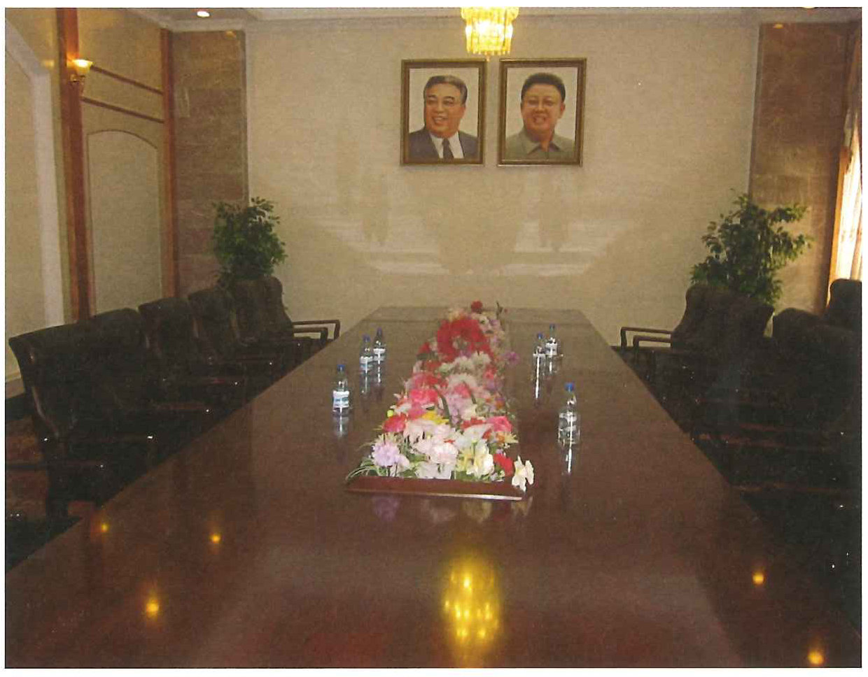 Conference room where meetings were held with North Korean officials and Canadian prisoner. Photo: James Trottier