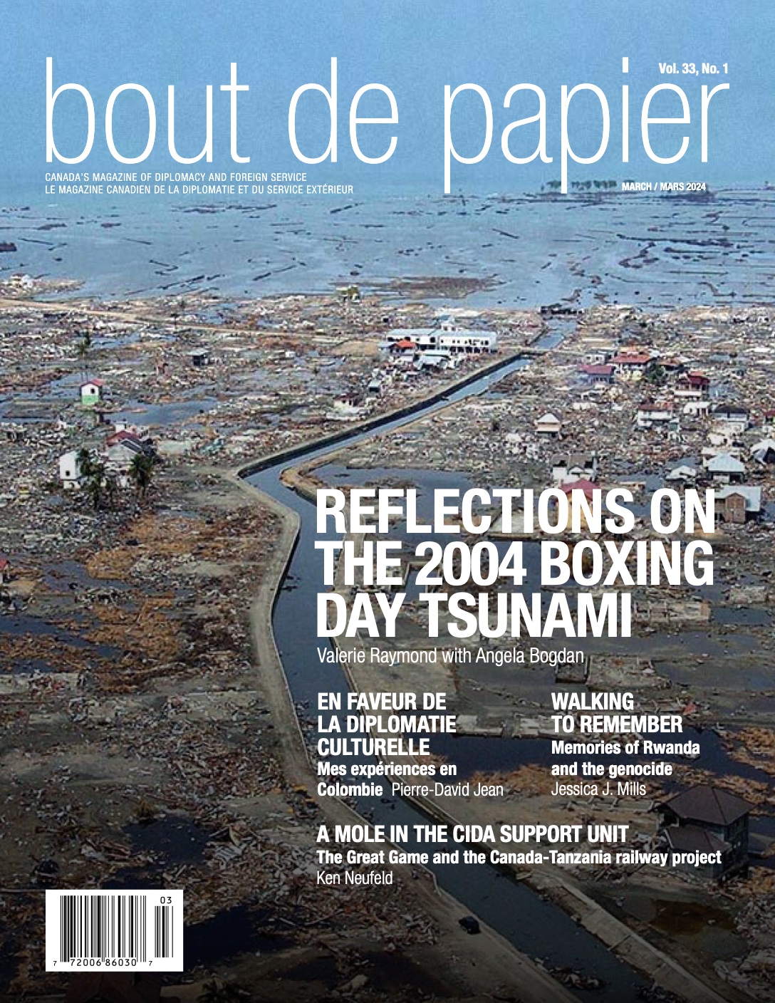 Cover of bout de papier Vol. 33, No. 1, March 2024