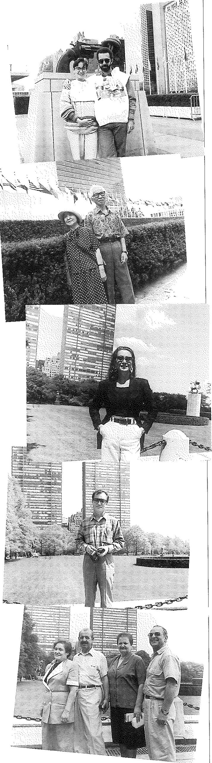 The accompanying (surrounding) photos were taken of a few of the hundreds of tourists who enter this international territory on a daily basis.