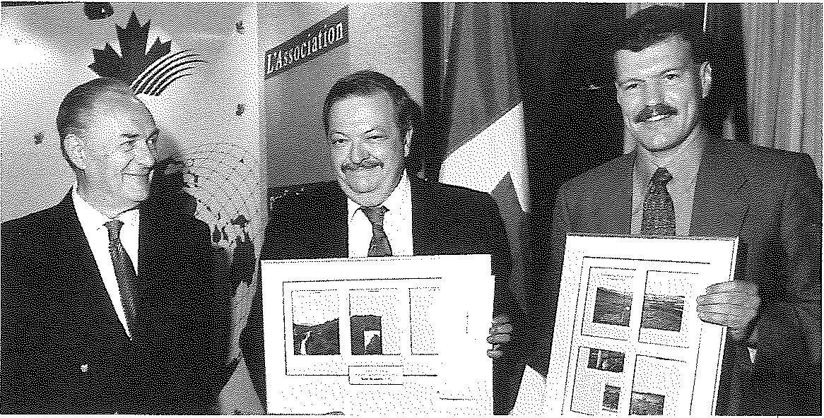 L to R: André Couvrette, Bryan Burton and David Edwards with RHOMA Awards