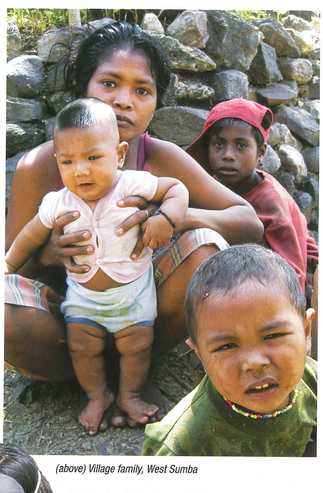 (above) Village family, West Sumba