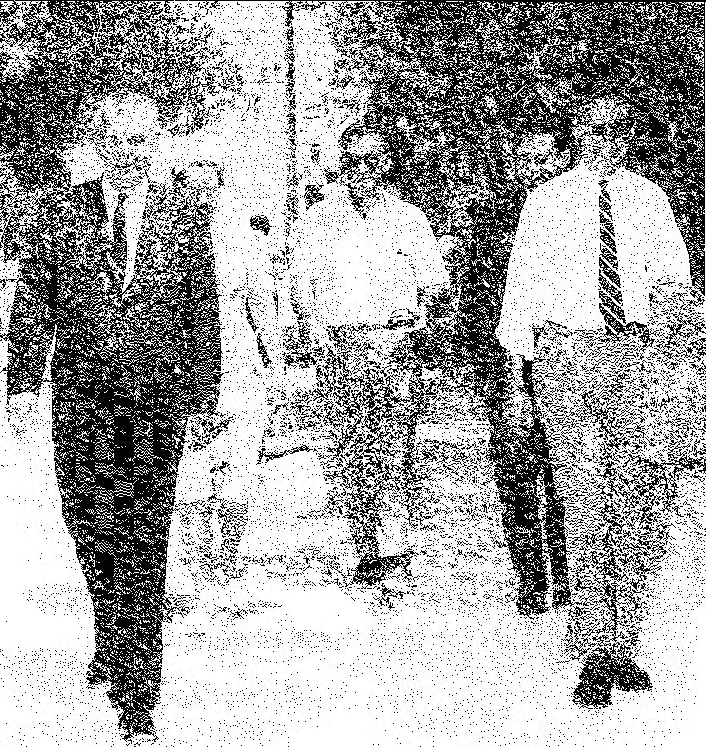 Visiting Cana — (left to right) John Diefenbaker, Olive Diefenbaker, Norman Genzer, Nitzan Hadass and Eric Bergbusch
