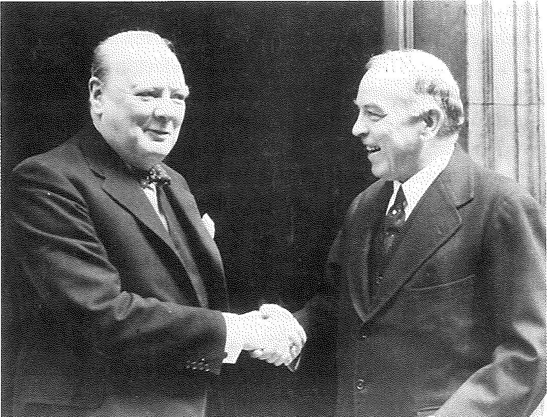 Rt. Hon. Winston Churchill welcoming Rt. Hon. W.L. Mackenzie King to London. Credit: National Film Board of Canada. Photothèque / Library and Archives Canada / C-047565