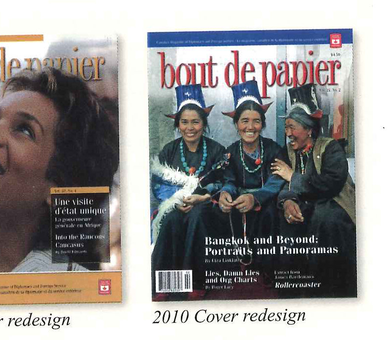 1997 cover redesign; 2007 cover redesign; 2010 cover redesign.