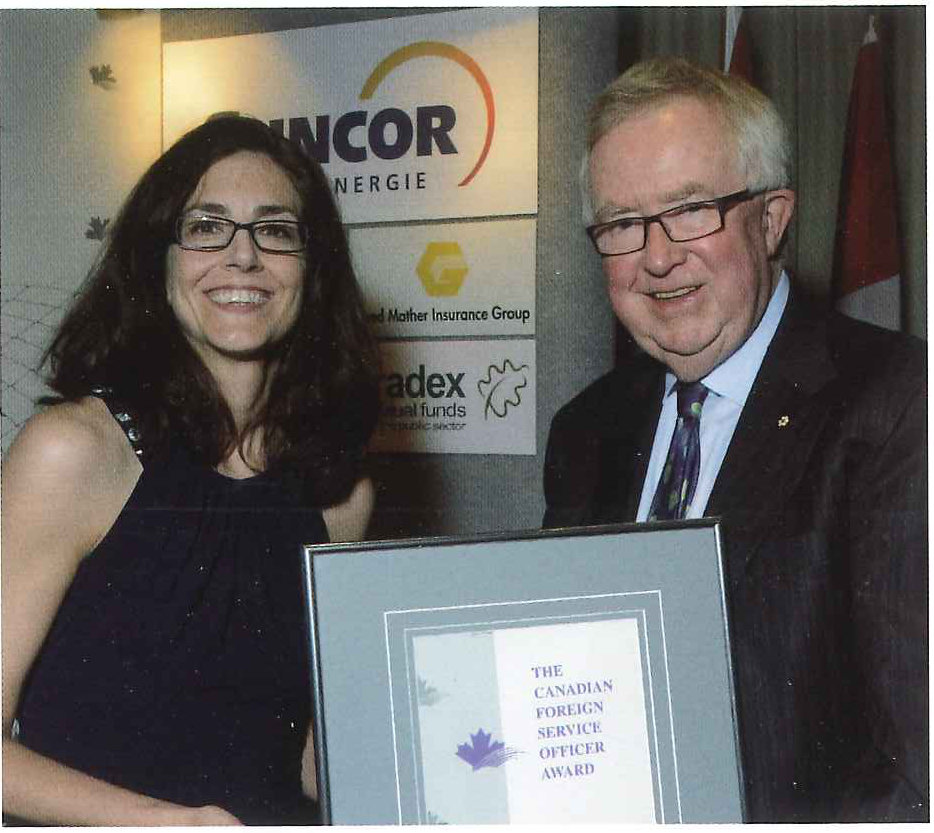 Jennifer Hart and the Right Honourable Joe Clark