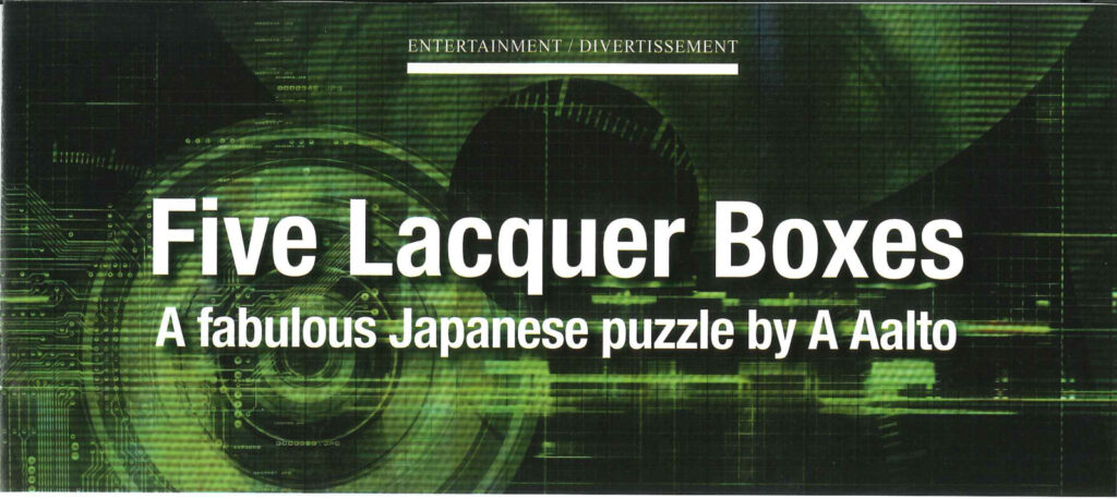 Five Lacquer Boxes