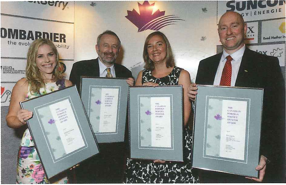 to right: Stephanie Duhaime, Nicholas Coghlan, Noëlla Nincevic and Éric Laporte.