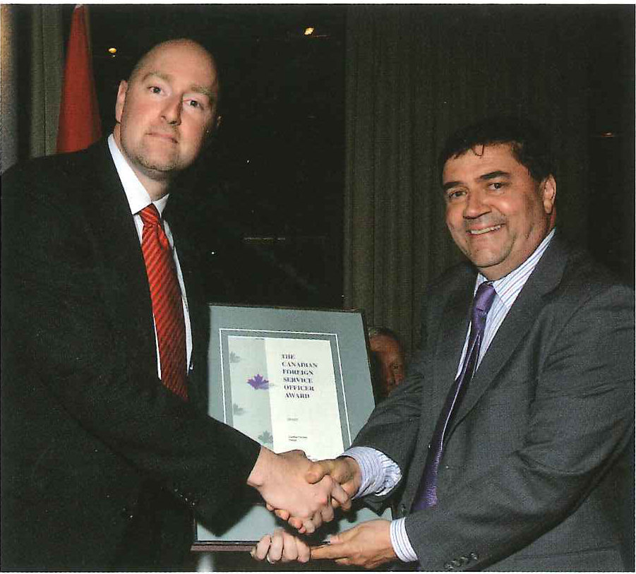 Éric Laporte et Daniel Jean, Sous-ministre des Affaires étrangères.