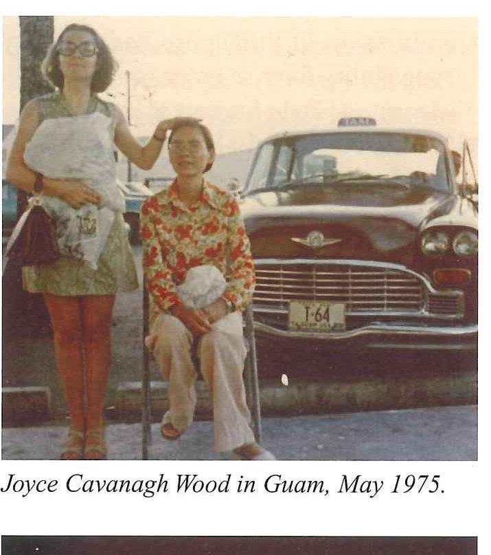 Joyce Cavanagh Wood in Guam, May 1975.