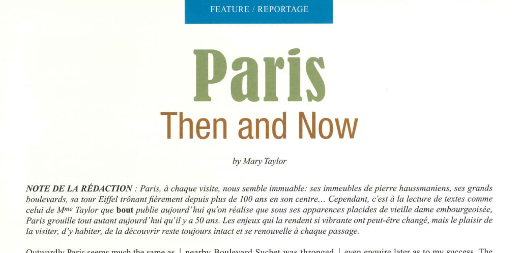 Paris Then and Now