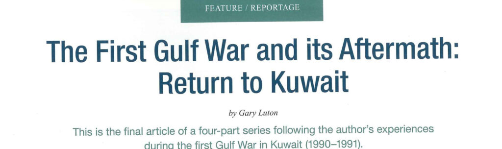 The First Gulf War and its Aftermath