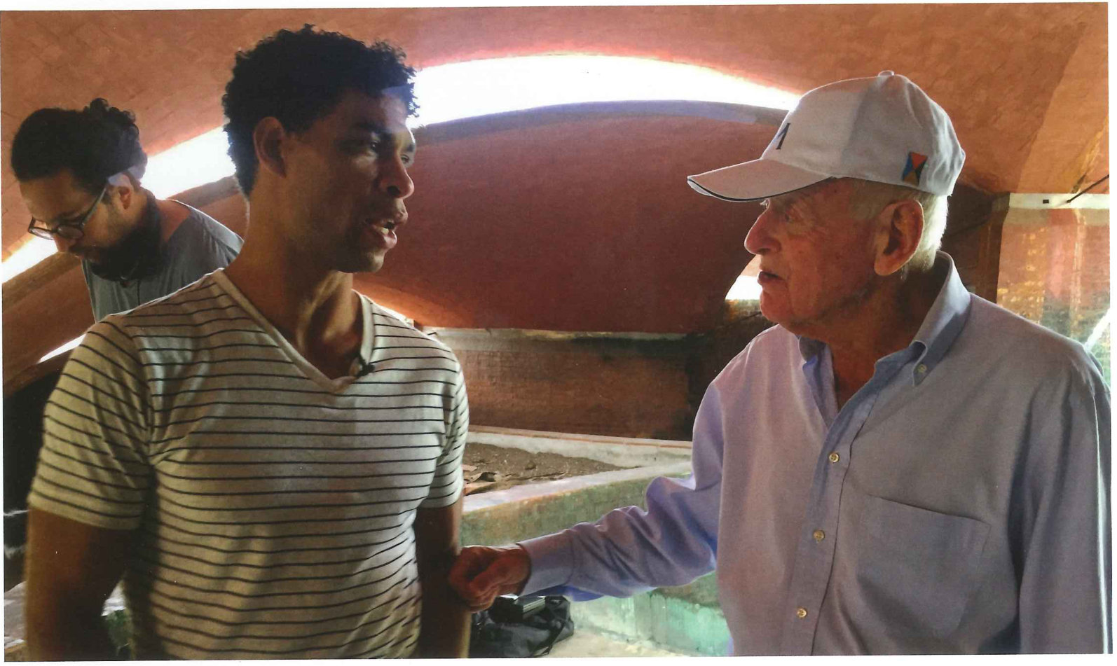 Cuban-British ballet superstar Carlos Acosta and philanthropist Peter Munk at Havana’s National Art School.